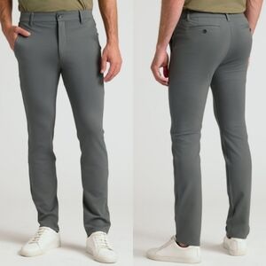 Nwt! True Classic Slim Comfort Knit Chino Pants, Grey